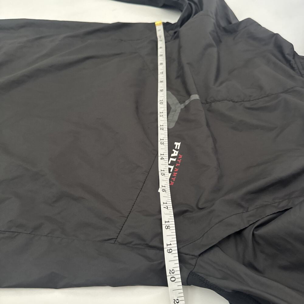 Atlanta Falcons Jacket Men Black Nike Dri Fit Windbreaker 1/4 Zip Pullover Small - Picture 10 of 11